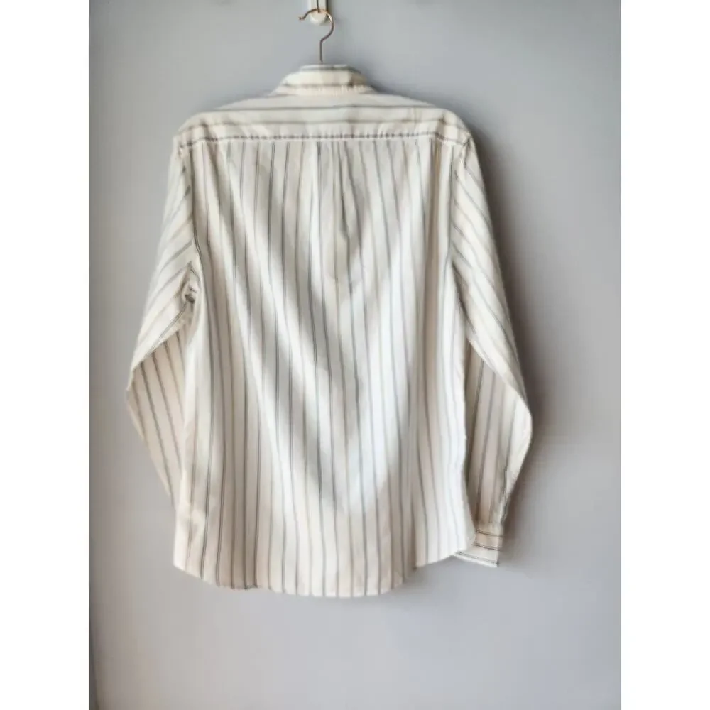 NWOT J. Crew Broken-In Organic Cotton Oxford Shirt Mark White Multi S